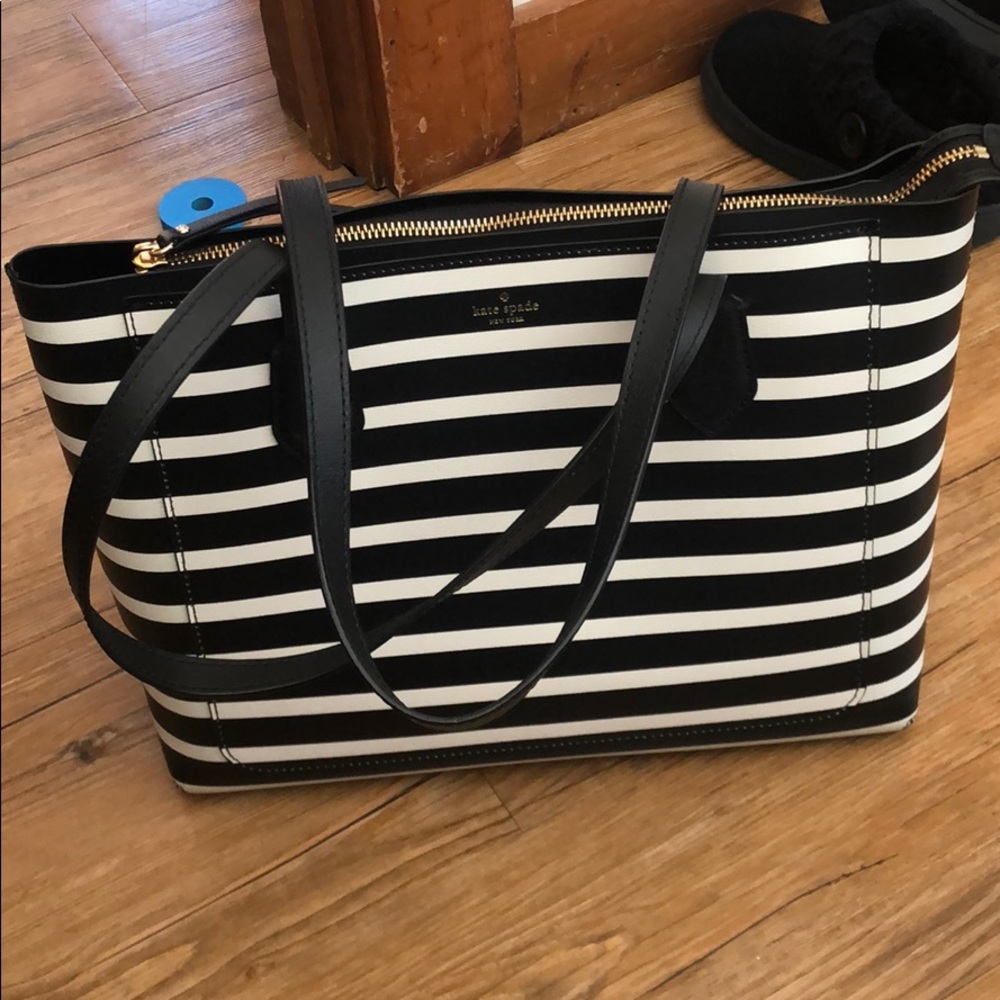 Kate spade striped tote bag